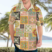 Mele Kalikimaka Hawaii Christmas Hawaiian Shirt Melemele Mama Seamless Floral Motif LT9 - Polynesian Pride