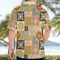 Mele Kalikimaka Hawaii Christmas Hawaiian Shirt Melemele Mama Seamless Floral Motif LT9 - Polynesian Pride
