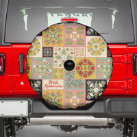 Mele Kalikimaka Hawaii Christmas Spare Tire Cover Melemele Mama Seamless Floral Motif LT9 - Polynesian Pride