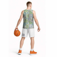 Mele Kalikimaka Hawaii Christmas Basketball Jersey Omaomao Seamless Floral Motif LT9 - Polynesian Pride