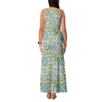 Mele Kalikimaka Hawaii Christmas Family Matching Tank Maxi Dress and Hawaiian Shirt Omaomao Seamless Floral Motif LT9 - Polynesian Pride
