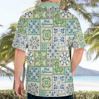 Mele Kalikimaka Hawaii Christmas Hawaiian Shirt Omaomao Seamless Floral Motif LT9 - Polynesian Pride