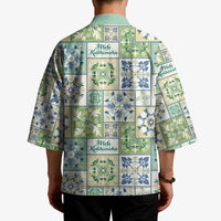 Mele Kalikimaka Hawaii Christmas Kimono Omaomao Seamless Floral Motif - Polynesian Pride