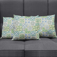 Mele Kalikimaka Hawaii Christmas Pillow Cover Omaomao Seamless Floral Motif - Polynesian Pride