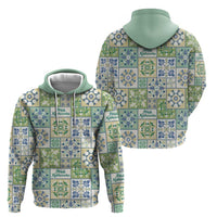 Mele Kalikimaka Hawaii Christmas Zip Hoodie Omaomao Seamless Floral Motif LT9 - Polynesian Pride