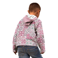 Mele Kalikimaka Hawaii Christmas Kid Hoodie Akala Seamless Floral Motif LT9 - Polynesian Pride
