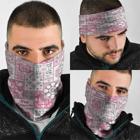Mele Kalikimaka Hawaii Christmas Neck Gaiter Akala Seamless Floral Motif - Polynesian Pride