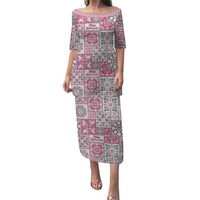 Mele Kalikimaka Hawaii Christmas Puletasi Akala Seamless Floral Motif - Polynesian Pride