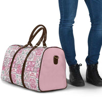 Mele Kalikimaka Hawaii Christmas Travel Bag Akala Seamless Floral Motif - Polynesian Pride