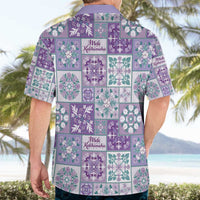 Mele Kalikimaka Hawaii Christmas Hawaiian Shirt Poni Seamless Floral Motif LT9 - Polynesian Pride