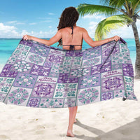 Mele Kalikimaka Hawaii Christmas Sarong Poni Seamless Floral Motif - Polynesian Pride