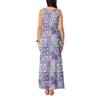 Mele Kalikimaka Hawaii Christmas Tank Maxi Dress Poni Seamless Floral Motif LT9 - Polynesian Pride