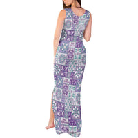 Mele Kalikimaka Hawaii Christmas Tank Maxi Dress Poni Seamless Floral Motif LT9 - Polynesian Pride