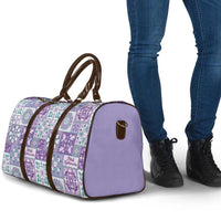 Mele Kalikimaka Hawaii Christmas Travel Bag Poni Seamless Floral Motif - Polynesian Pride