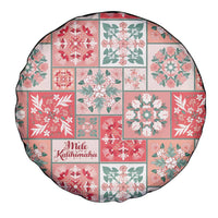 Mele Kalikimaka Hawaii Christmas Spare Tire Cover Ulaula Seamless Floral Motif LT9 - Polynesian Pride