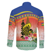 New Caledonia Nautilus Shell Family Matching Short Sleeve Bodycon Dress and Hawaiian Shirt Polynesian Tropical Flowers LT9 - Polynesian Pride