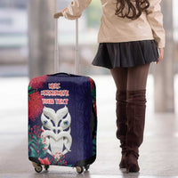 Maori Wheku Meri Kirihimete Personalised Luggage Cover All Blue Indigenous Maori Motif LT9 - Polynesian Pride