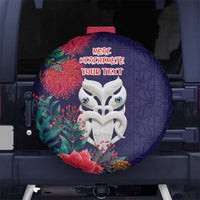Maori Wheku Meri Kirihimete Personalised Spare Tire Cover All Blue Indigenous Maori Motif LT9 No hole Blue - Polynesian Pride