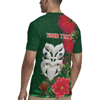Maori Wheku Meri Kirihimete Personalised Rugby Jersey All Green Indigenous Maori Motif LT9 - Polynesian Pride