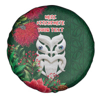 Maori Wheku Meri Kirihimete Personalised Spare Tire Cover All Green Indigenous Maori Motif LT9 - Polynesian Pride