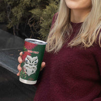 Maori Wheku Meri Kirihimete Personalised Tumbler Cup All Green Indigenous Maori Motif LT9 - Polynesian Pride