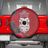 Maori Wheku Meri Kirihimete Personalised Spare Tire Cover All Red Indigenous Maori Motif LT9 - Polynesian Pride