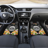 Pasifika Vibes Festival 2024 Car Mats Kanaka Maoli With Hawaiian Islands LT9 Set 2pcs - Front Black - Polynesian Pride