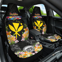 Pasifika Vibes Festival 2024 Car Seat Cover Kanaka Maoli With Hawaiian Islands LT9 One Size Black - Polynesian Pride