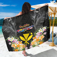 Pasifika Vibes Festival 2024 Sarong Kanaka Maoli With Hawaiian Islands LT9 One Size 44 x 66 inches Black - Polynesian Pride