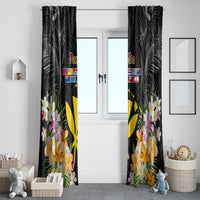 Pasifika Vibes Festival 2024 Window Curtain Kanaka Maoli With Hawaiian Islands LT9 - Polynesian Pride
