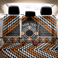 Personalised Aotearoa Niho Taniwha Motif Back Car Seat Cover Gold Style