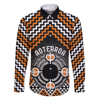 Personalised Aotearoa Niho Taniwha Motif Family Matching Long Sleeve Bodycon Dress and Hawaiian Shirt Gold Style LT9 Dad's Shirt - Long Sleeve Gold - Polynesian Pride