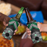 Personalised Aotearoa Niho Taniwha Motif 4 in 1 Can Cooler Tumbler Green Style