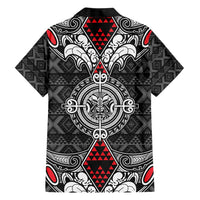 Black Aotearoa Tanilo Motif Hawaiian Shirt Vintage Maori New Zealand Tribal Art Pattern LT9 - Polynesian Pride