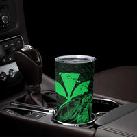 Kakau Polynesian Tribal Hawaiian Turtle Tumbler Cup with Kanaka Maoli Green LT9 - Polynesian Pride