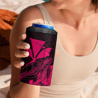 Kakau Polynesian Tribal Hawaiian Turtle 4 in 1 Can Cooler Tumbler with Kanaka Maoli Pink LT9 - Polynesian Pride