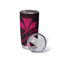 Kakau Polynesian Tribal Hawaiian Turtle Tumbler Cup with Kanaka Maoli Pink LT9 - Polynesian Pride