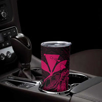 Kakau Polynesian Tribal Hawaiian Turtle Tumbler Cup with Kanaka Maoli Pink LT9 - Polynesian Pride
