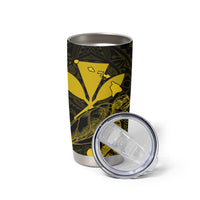 Kakau Polynesian Tribal Hawaiian Turtle Tumbler Cup with Kanaka Maoli Yellow LT9 - Polynesian Pride