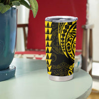 Kakau Polynesian Tribal Hawaiian Turtle Tumbler Cup with Kanaka Maoli Yellow LT9 - Polynesian Pride
