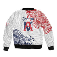 Kingdom of Uvea 1842-1860 Personalized Bomber Jacket Wallis and Futuna Polynesian Tribal Pattern