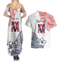 Kingdom of Uvea 1842-1860 Personalized Couples Matching Summer Maxi Dress and Hawaiian Shirt Wallis and Futuna Polynesian Tribal Pattern LT9 - Polynesian Pride