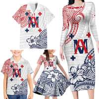 Kingdom of Uvea 1842-1860 Personalized Family Matching Long Sleeve Bodycon Dress and Hawaiian Shirt Wallis and Futuna Polynesian Tribal Pattern LT9 - Polynesian Pride