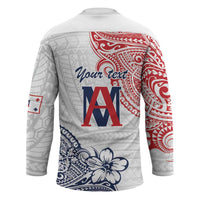 Kingdom of Uvea 1842-1860 Personalized Hockey Jersey Wallis and Futuna Polynesian Tribal Pattern - Polynesian Pride