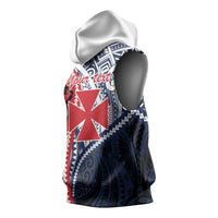 Kingdom of Uvea 1860-1886 Personalized Sleeveless Hoodie Wallis and Futuna Polynesian Tribal Pattern LT9 - Polynesian Pride