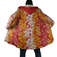 Hawaiian Lei Day Cloak Red Hibiscus Flowers Lei Art - Polynesian Pride