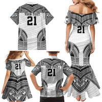 Flying Fijians Pacific Fiji Rugby Custom Family Matching Mermaid Dress and Hawaiian Shirt Polynesian Pattern LT9 - Polynesian Pride
