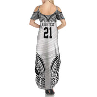 Flying Fijians Pacific Fiji Rugby Custom Family Matching Summer Maxi Dress and Hawaiian Shirt Polynesian Pattern LT9 - Polynesian Pride