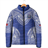Manu Samoa Pacific Samoa Rugby Custom Padded Jacket Polynesian Pattern - Polynesian Pride