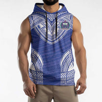 Manu Samoa Pacific Samoa Rugby Custom Sleeveless Hoodie Polynesian Pattern - Polynesian Pride